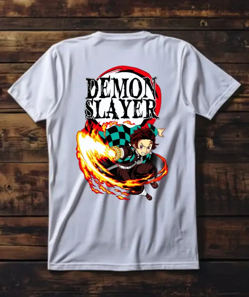 Premium Demon Slayer T-Shirt (Black, S)