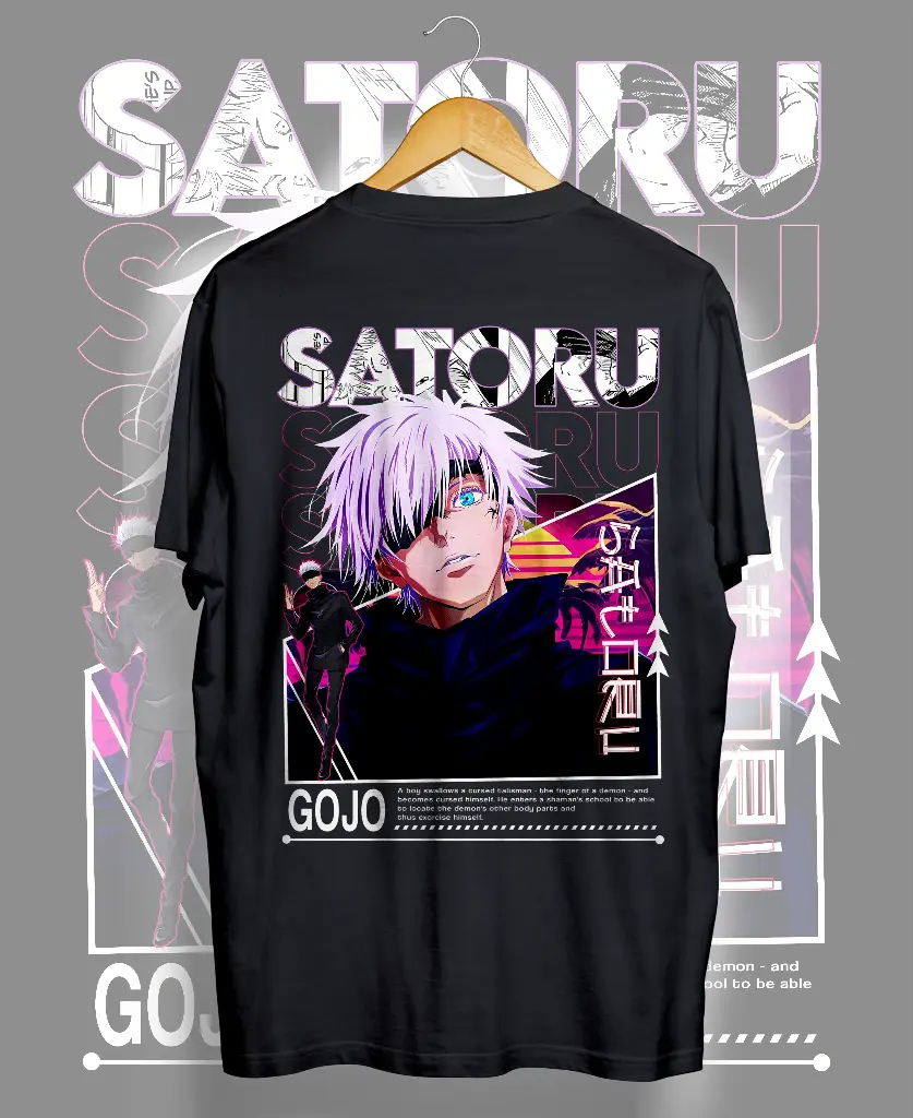 Satoru Gojo Back Print T-shirt (S)